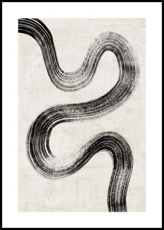 Ink Brush Stroke No2 Print