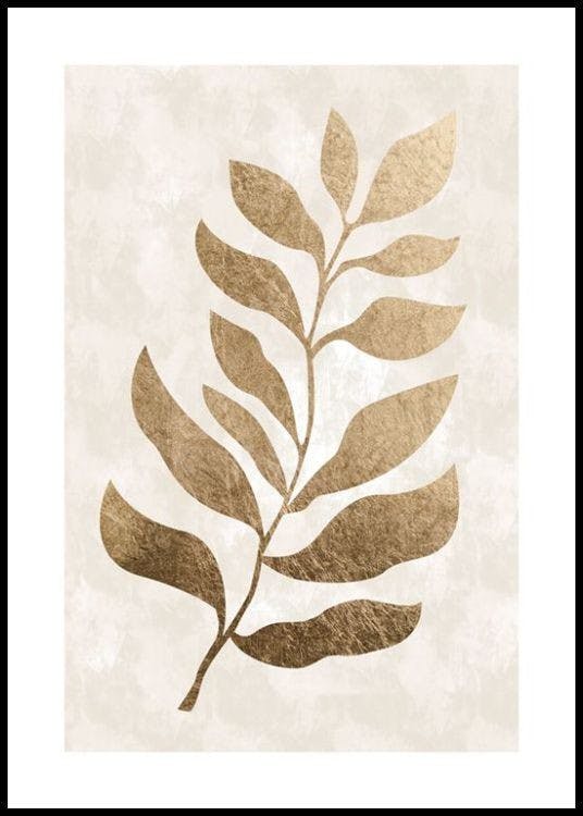 Golden Leaf Poster