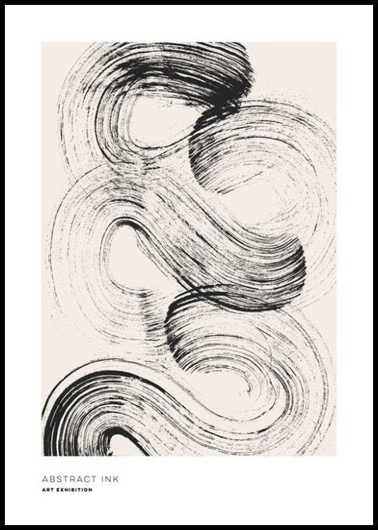 Abstract Ink No1 Poster