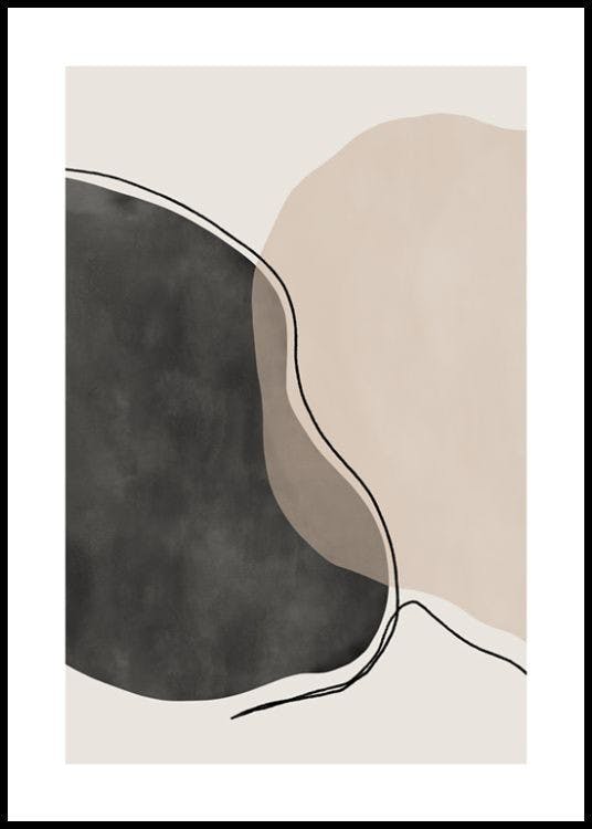 Shapes and Lines No1 Poster