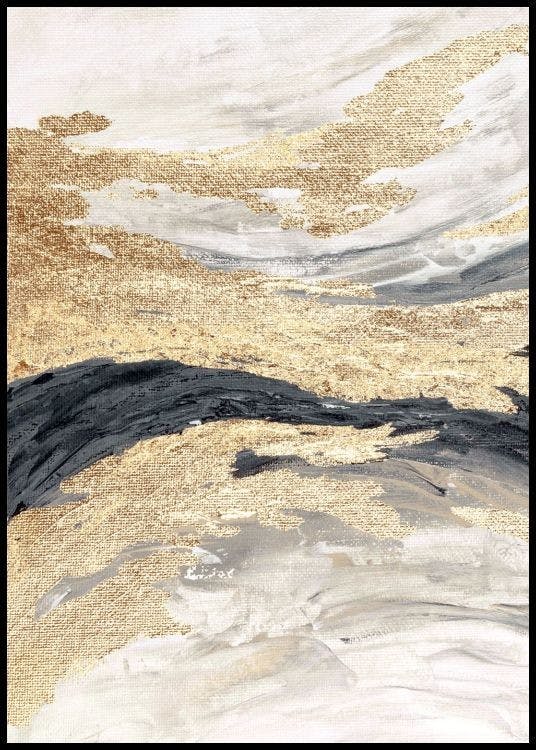 Gold Wave No1 Poster
