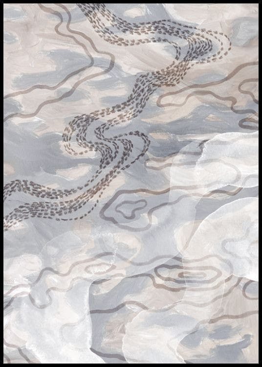 Beige Pattern No2 Poster