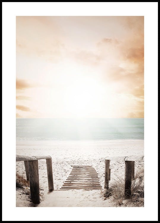 Beach Walkway Poster