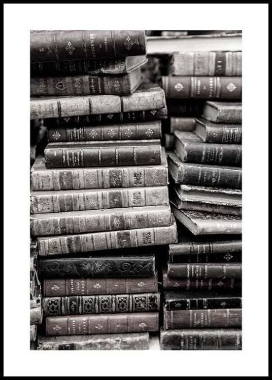 Old Books Print by Magdalena Martin