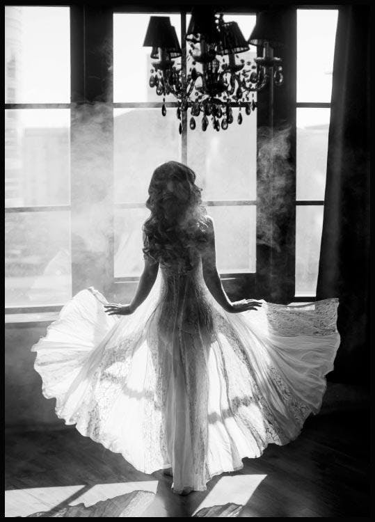 White dress Poster
