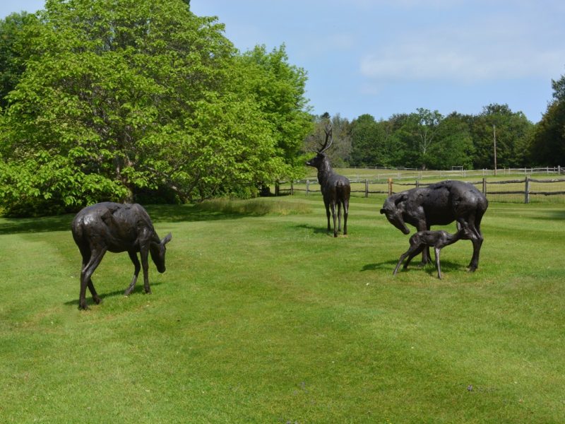 HERD OF RED DEER SCULPTURE