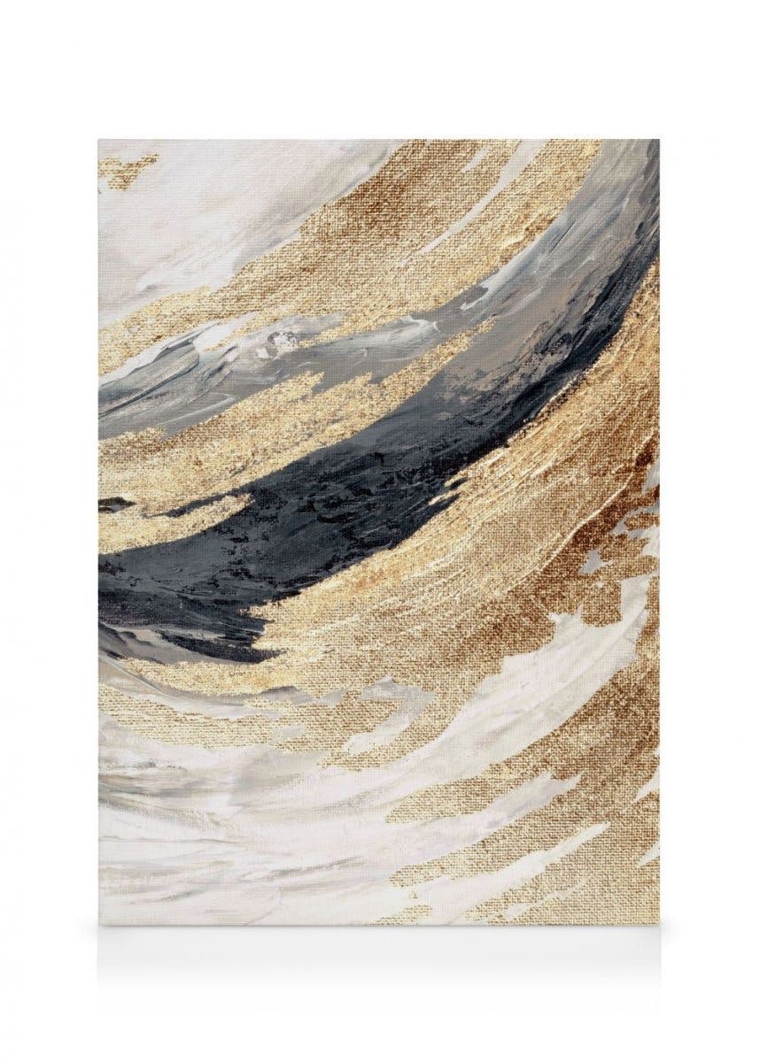 Gold Wave No2 Canvas print