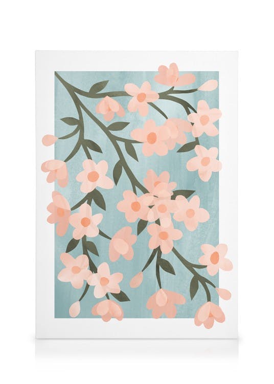 Abstract Cherry Blossom Canvas print