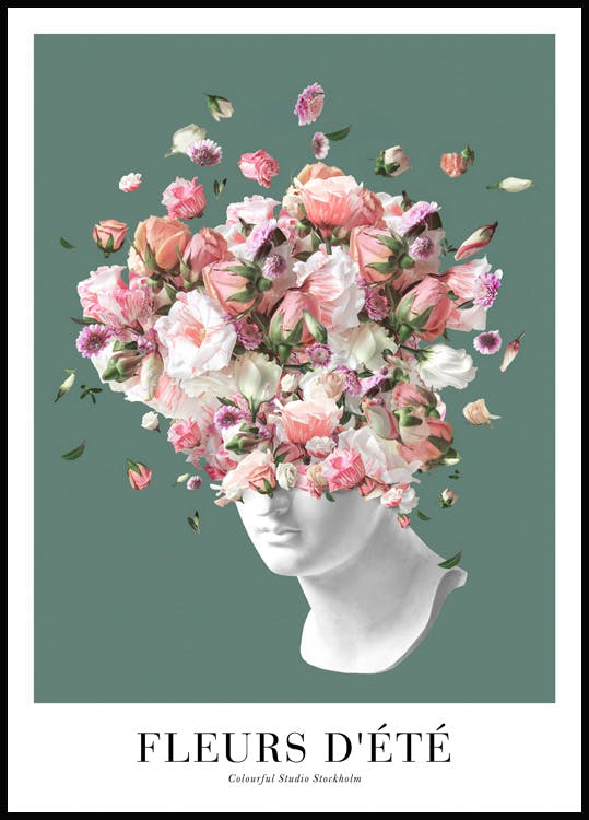 Flower Statue No2 Poster