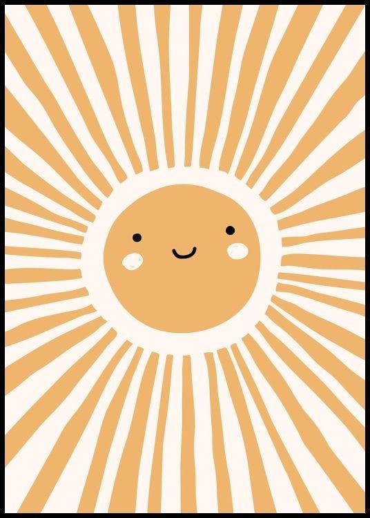 Smiling Sun Poster