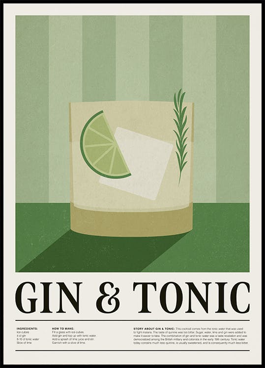 Gin and Tonic Poster