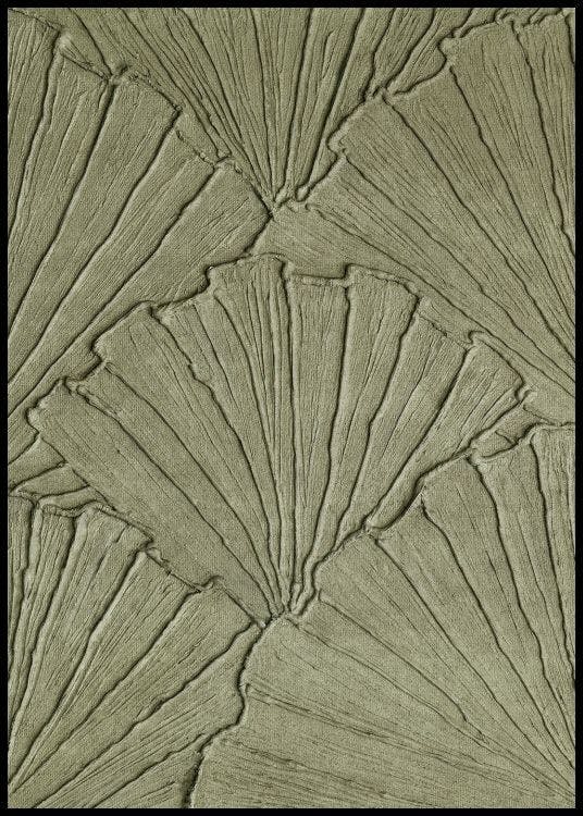 Green Botanical Texture Poster