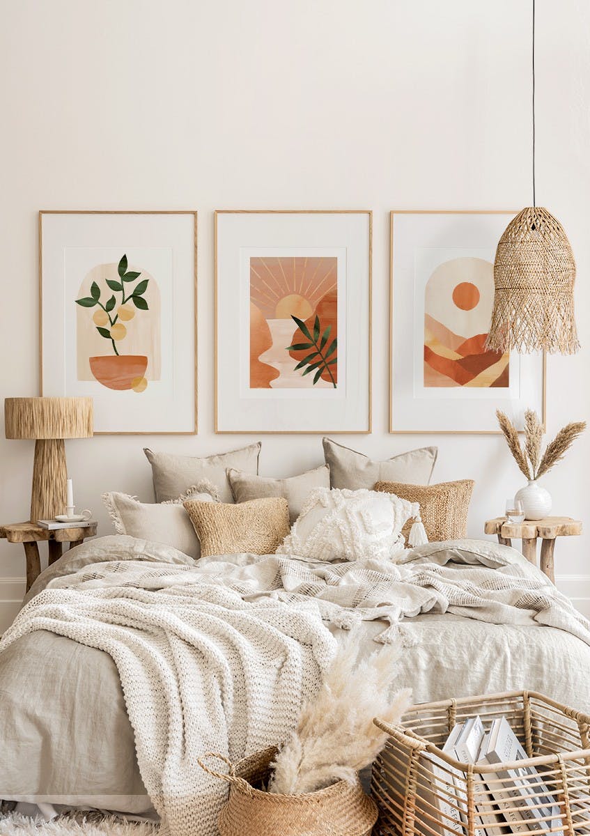 Abstract Sunset Trio? Poster Pack