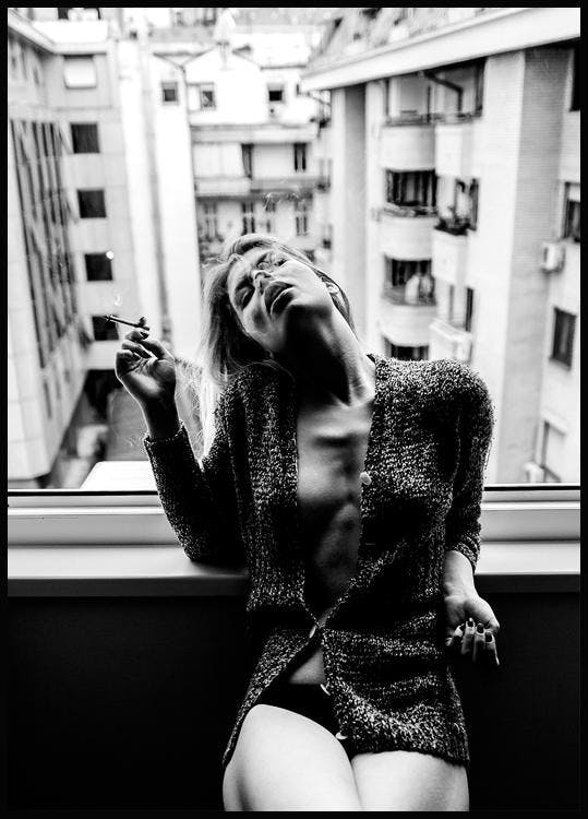Smoking Woman Poster