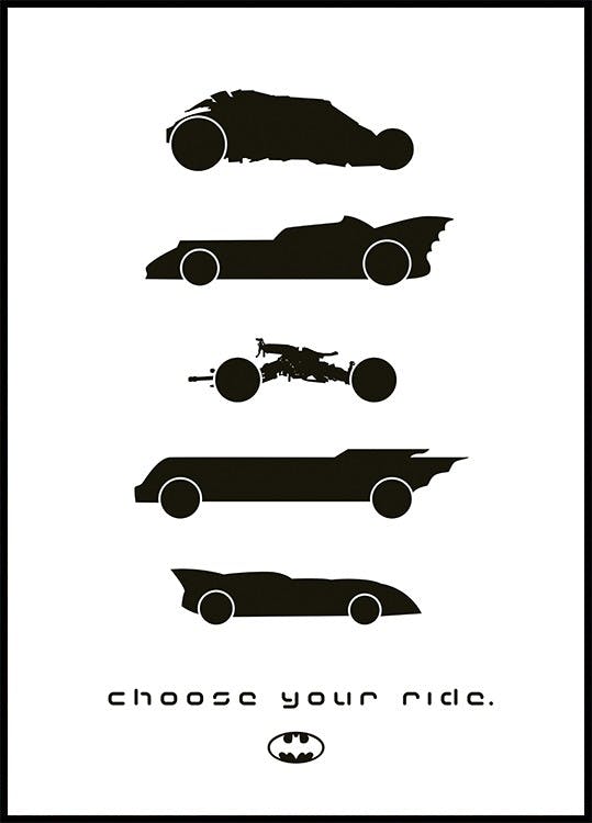 Batman™ - Choose Your Ride Poster