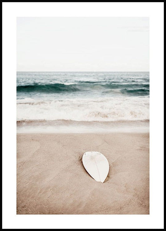 Beach Surfboard Poster