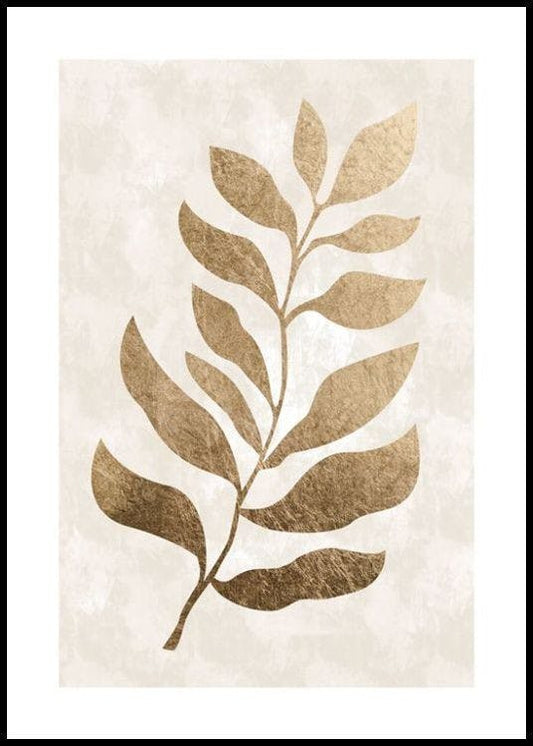 Golden Leaf Poster