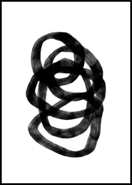Drawing Circles No1 Poster