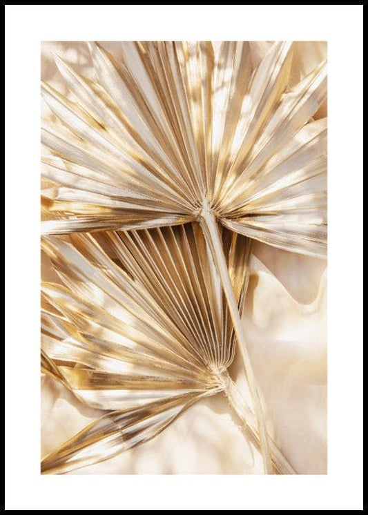 Sunkissed Leaves Poster