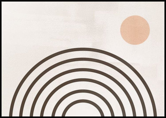 Circles and Arches No2 Poster