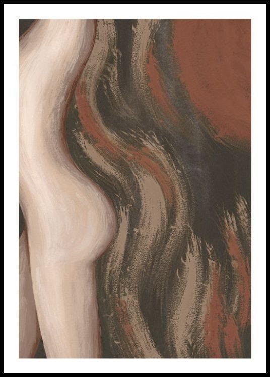 Burnt Abstract Painting Print