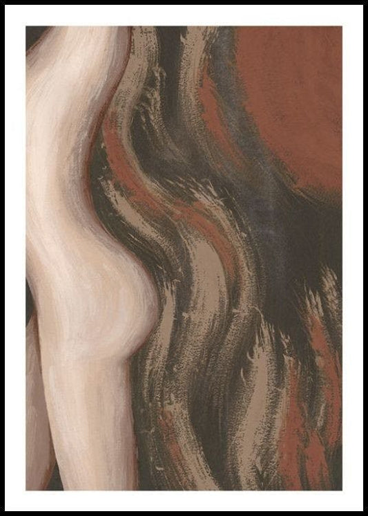 Burnt Abstract Painting Print