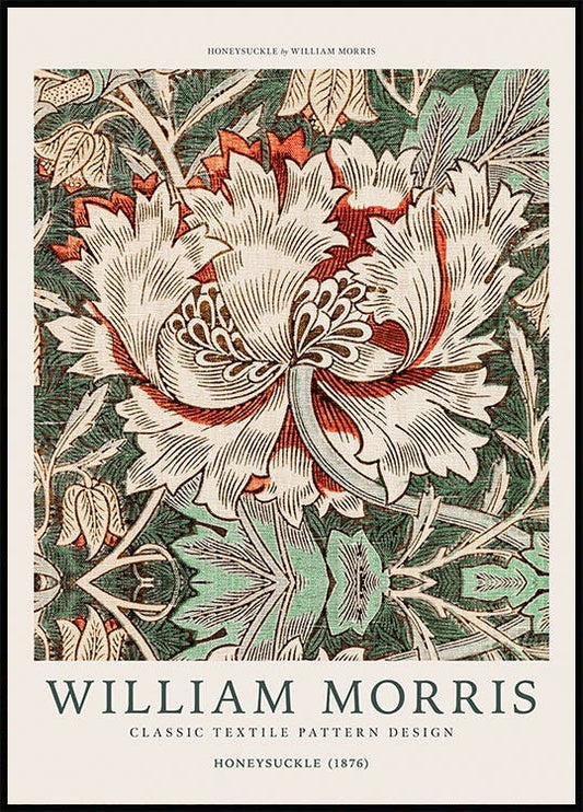 William Morris - Honeysuckle Poster