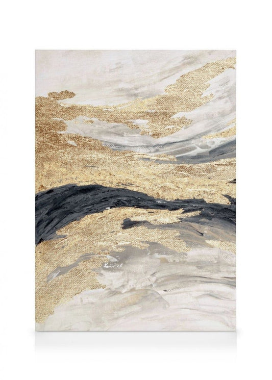 Gold Wave No1 Canvas print