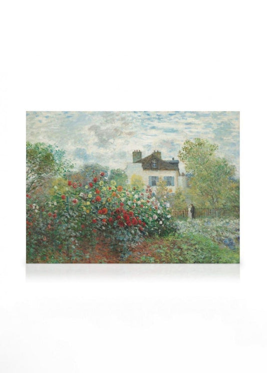 Monet - A Corner of the Garden with Dahlias Canvas print