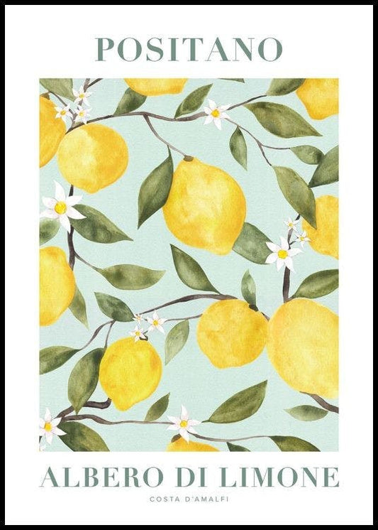 Positano Lemon Poster