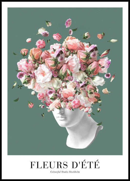 Flower Statue No2 Poster