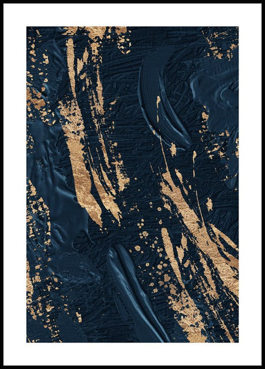 Golden Acrylic Poster