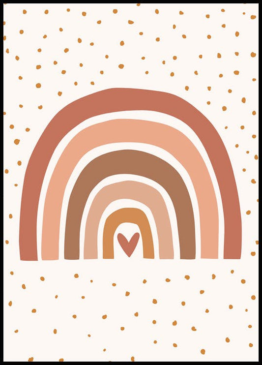 Heart Rainbow Poster