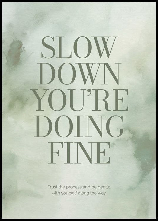 You're Doing Fine Poster