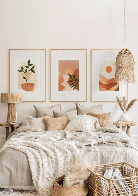 Abstract Sunset Trio? Poster Pack