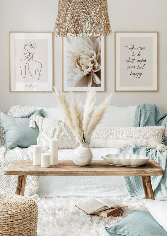 Calm Beige Trio? Poster Pack