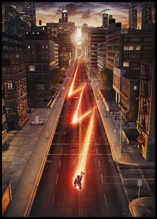 The Flash™ - Running in Central City Poster